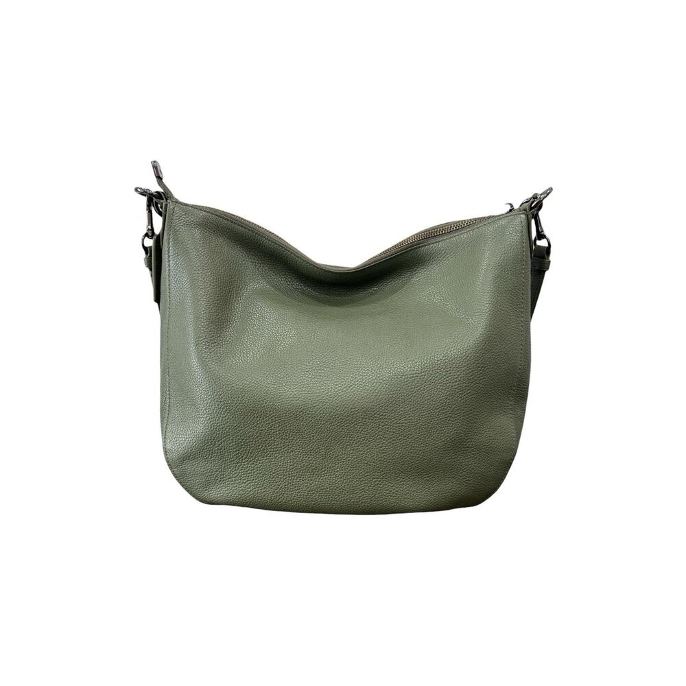 Coach 36762 Olive Pebbled Leather Hobo Crossbody Bag Gunmetal Turnlock Dust Bag - Picture 6 of 16